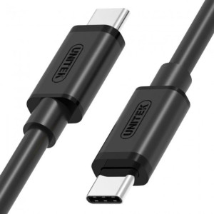 Przewód Unitek USB-C 1.0m czarny