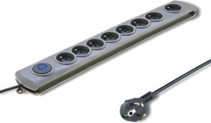 Listwa Qoltec 8 gniazd 3.0m czarna