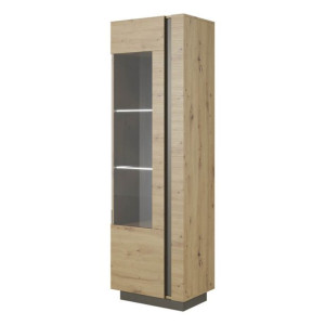 Witryna Wysoka (b) 60 Arco Dąb Artisan / Szary Grafit
