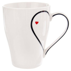 Kubek porcelanowy z uchem 0,38L do kawy herbaty