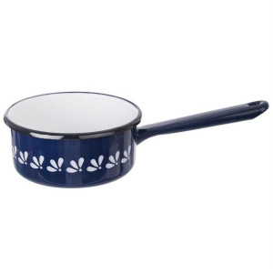 Garnek rondel rondelek emaliowany 12cm 0,6L NIEBIESKI