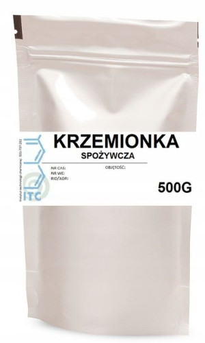 Dwutlenek krzemu E551 SPOŻYWCZY 500G KRZEMIONKA