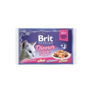 Brit Premium Cat Pouch Jelly Fillet Dinner Plate Saszetki w Galaretce Dla K