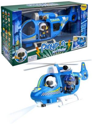 Pinypon Action Zestaw „Helikopter policyjny” z figurką i akcesoriami 16061