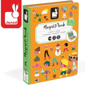 Magnetyczna układanka 4 pory roku Magnetibook , Janod