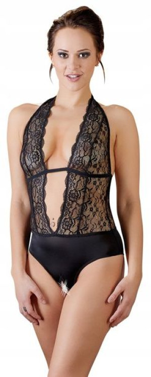 Ekskluzywne Czarne Body Mega Sexy L