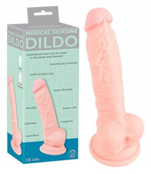 Sztuczny Penis Dildo z przyssawką Penis 18cm