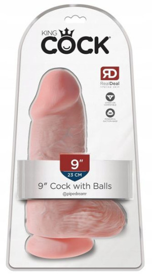 Dildo przyssawka Grube Gigantyczne 23 cm King Cock