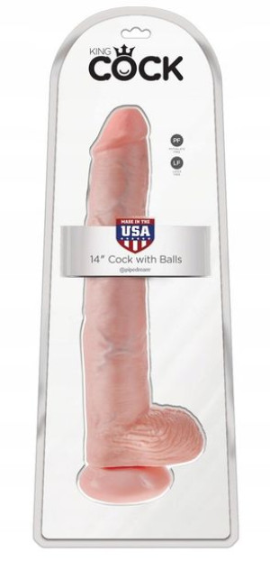 Dildo z przyssawką Gigantyczne 36cm King Cock