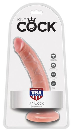 Dildo z przyssawką Duże 18 cm King Cock