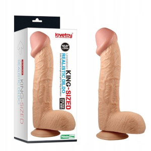 Dildo z przyssawką gigantyczne realistyczne 28 cm