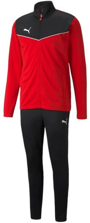 Dres męski Puma individualRISE Tracksuit czerwono-czarny 657534 01