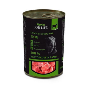 Fitmin For Life Monoprotein Lamb Mokra Karma Dla Psa z Jagnięciną 400 g