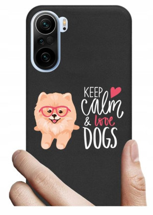 Etui czarne matt do Xiaomi Mi 11i wzory nadruk