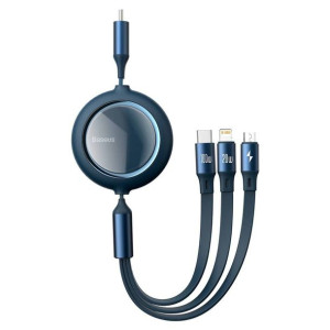 Baseus Bright Mirror 3w1 zwijany kabel przewód USB - micro USB / USB Typ C
