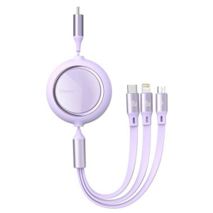 Baseus Bright Mirror 3w1 zwijany kabel przewód USB - micro USB / USB Typ C