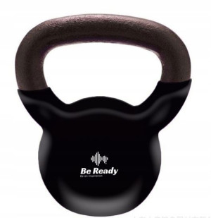 BE READY Kettlebell Żeliwne Neopren Hantle 12kg