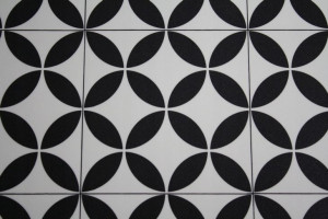 Wykładzina Pcv Linoleum Magali Czarno Biała 2M
