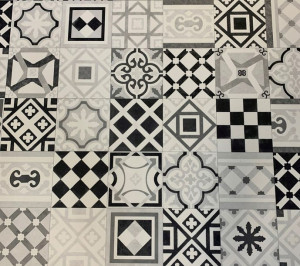 Wykładzina Pcv Linoleum Patchwork Mono 2M