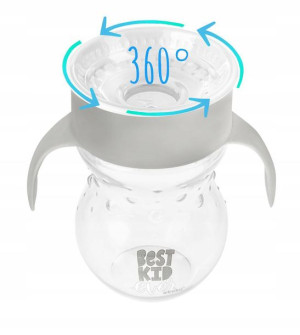 Kubek 360 z uchwytami niekapek 270 ml dla dziecka