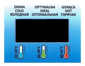TERMOMETR TEGA przyklejany do WANIENKI WANIENKA