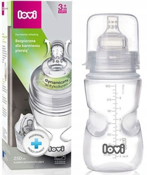 LOVI Butelka SAMOSTERYLIZUJĄCA 250ml 3m+ 21/571
