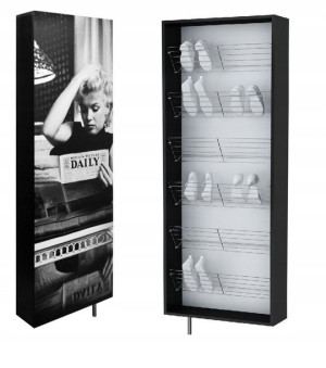 Obrotowa szafka na buty 6 półek wzór Marilyn Monroe
