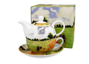 Tea for One porcelanowy / Filiżanka z dzbankiem i spodkiem POPPY FIELD C. M