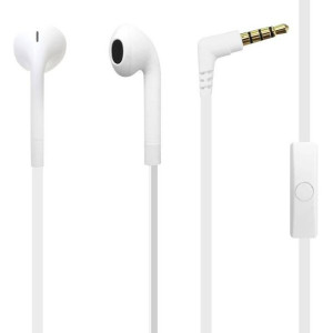 PURO ICON Stereo Earphones - Słuchawki z płaskim kablem z mikrofonem i pilo