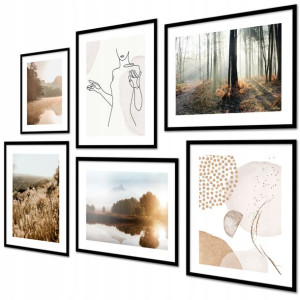 Obrazy Plakaty Natura Jesień Beż Kobieta Boho 3XL