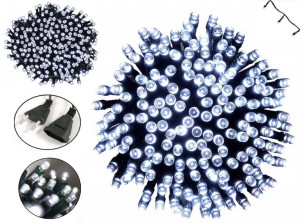 Lampki choinkowe 100 LED białe zimne