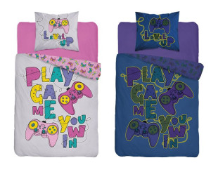 Pościel Świecąca w ciemności GAMER PAD kolorowy 160x200 +poszewka 70x80 358