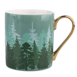 Misty Forest Kubek Prosty Ze Złotym Uchem Nbc 300 Ml Dek. I B/z