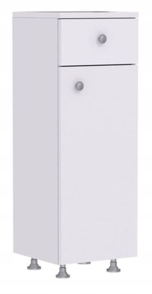 Szafka do łazienki MILA 30 cm biała połysk