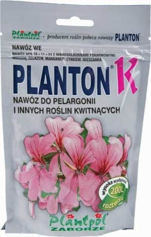 Plantpol Planton K Nawóz Do Pelargonii 200g