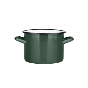 Garnek emaliowany Silesia zielony 3,3 l