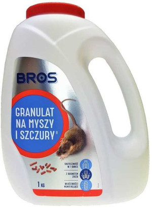 Bros Granulat Silna Trutka Na Myszy Szczury 1kg