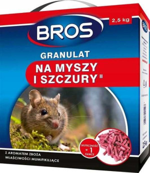 Bros Granulat Silna Trutka Na Myszy Szczury 2,5 Kg