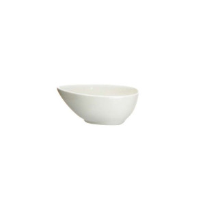 Miseczka do dipów i przekąsek porcelanowa Regular kropla kremowa 10 cm