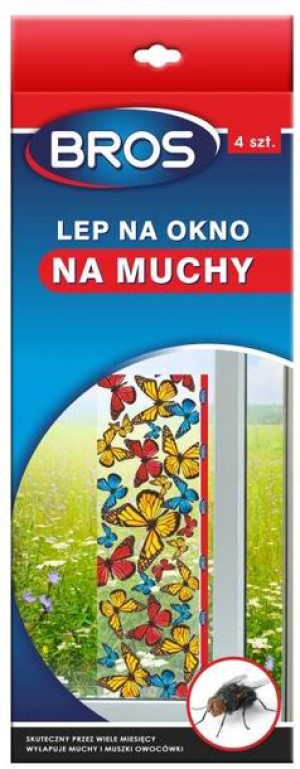 Bros Lep Na Okno Na Muchy 4 Sztuki