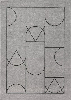 Dywan Carpet Decor Art Deco SIGNET grey 160x230cm