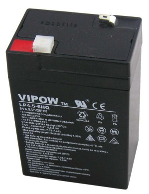 BAT0202 Akumulator żelowy Vipow 6V 4.5Ah HQ