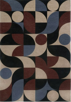 Dywan Carpet Decor Art Deco DECO blue copper 200x300cm