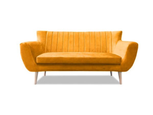 Sofa PERU drewniane nóżki 160 cm TKANINA ODPORNA NA ZABRUDZENIA