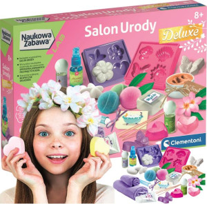 CLEMENTONI Salon Urody Deluxe Naukowa Zabawa Perfumy Mydełka Kremy 8+
