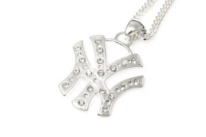 WISIOR bling NY, NEW YORK + ŁAŃCUCH srebrny