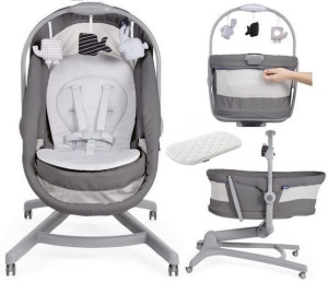 Chicco Baby Hug 4w1 Air Leżaczek/fotel/krzesełko+extra Materac