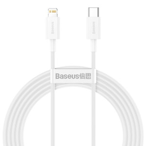 Baseus Kabel Superior Typ C na Lightning PD 20W 2 metry CATLYS-C02 biały