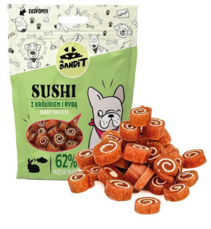 Mr. Bandit SUSHI z królikiem i rybą 80g