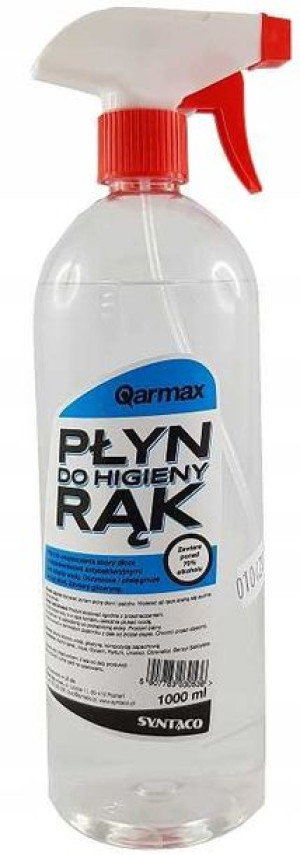 SYNTACO  Płyn do dezynfekcji rąk antybakteryjny 1l 70% alk.